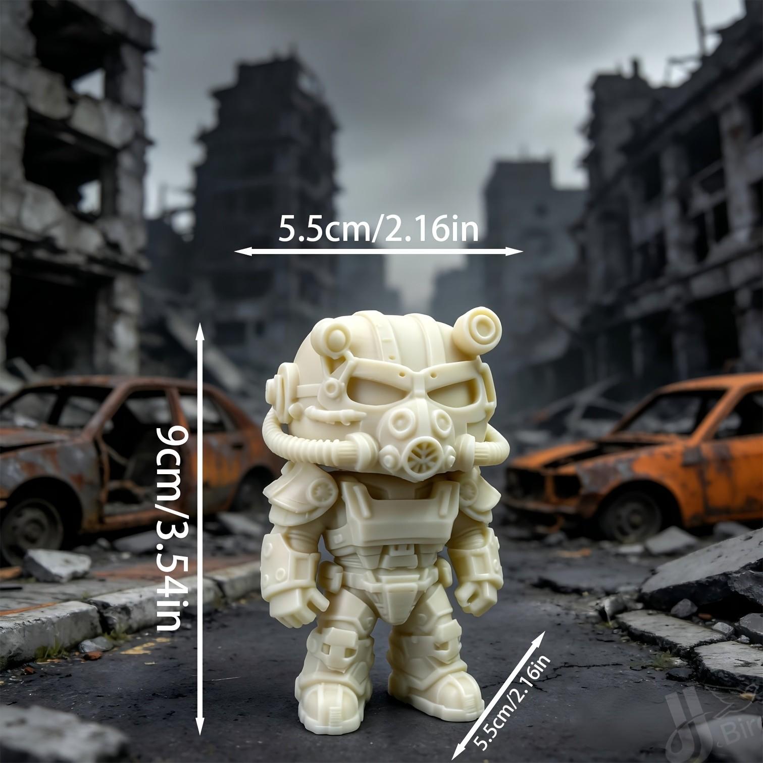 Post-Apocalyptic Role Figure Display Piece, End-Of-The-World Style Collectible Figurine, Home Bookshelf Desktop Decoration