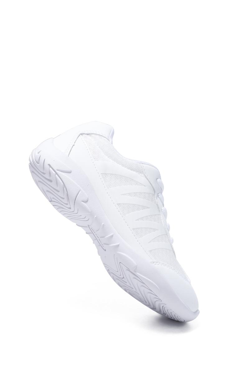 BAXINIER Youth Girls White Cheerleading Shoes Breathable Youth Cheer Competition Sneakers Athletic Training Dance Tennis Walking Cheerleading Shoes for Girls dance shoe