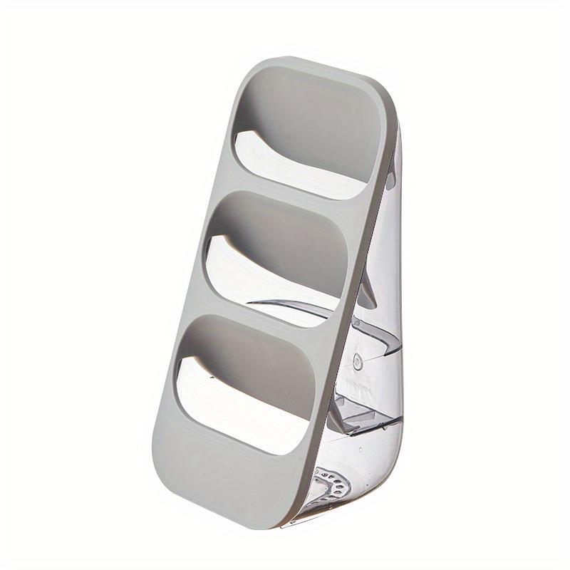Multifunctional 3 Compartment Wall-Mounted Tableware Rack, Space-Saving Kitchen Accessory, Washable Utensil Storage Holder