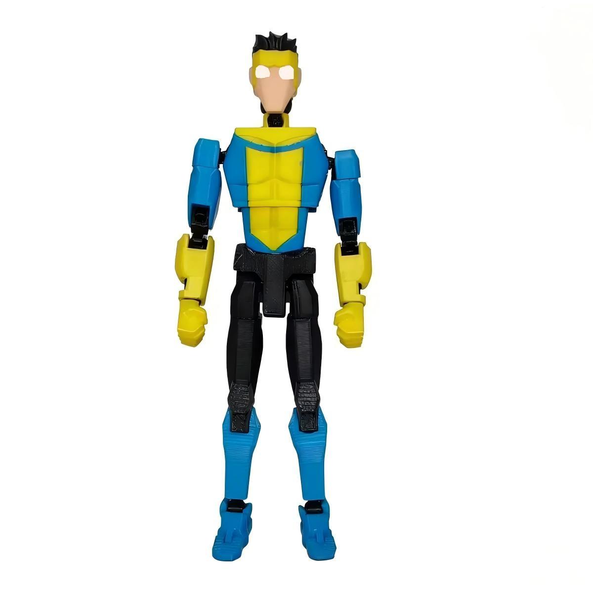 3D Printed Superhero Action Figure Toy, Multi-Joint Transformable Building Blocks, Anime Character Model, Decorative Doll, Gift Idea