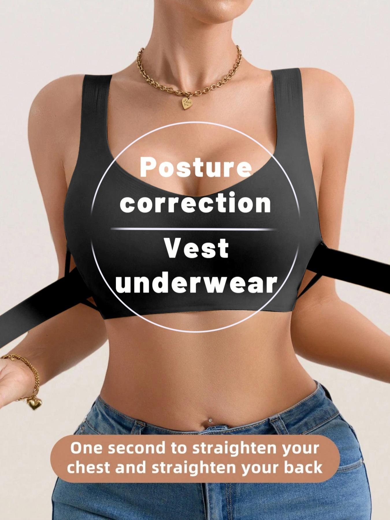 Posture Bra for Women Wireless Push Up Bralette Full Coverage Back Support Brasieres