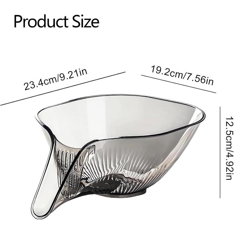 1pc Multi-functional Internet Celebrity Drain Basket, Kitchen Vegetable Washing Basket Multifunctional Vegetable Washing Basin, Washing Fruit Drain Basket, Creative Self-contained Water Drain Basin for Restaurant