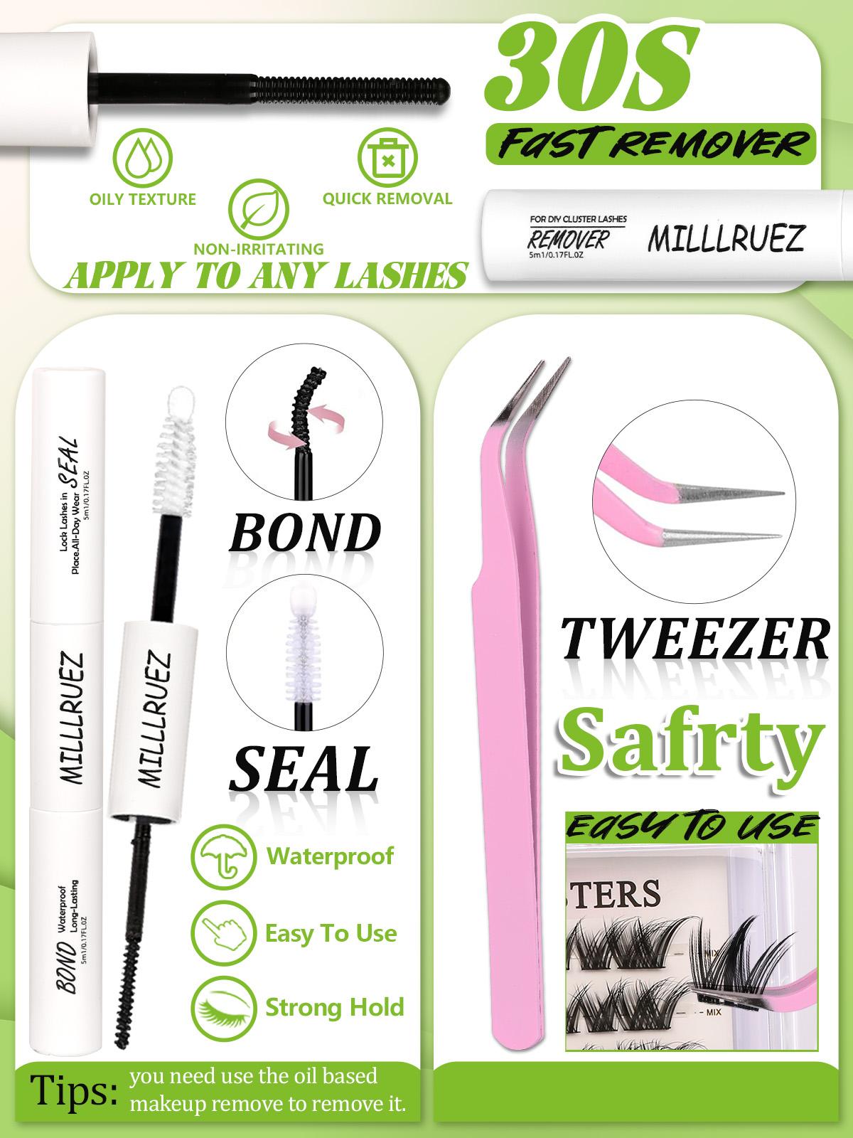 2  Styles Lash Clusters Kit, Koala/ Peacock Eyelash Clusters Extensions with Everything You Need for Beginners and Proficient, DIY at Home Easily Makeup Cosmetic
