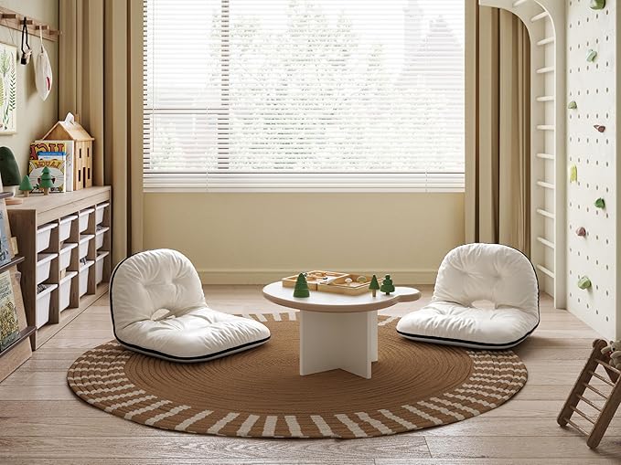 [Dealsforyoudays]Folding Faux Leather Accent Chair - Waterproof Easy Clean Foldable Comfy Reading Chair for Living Room Bedroom - Portable Chair for Balcony Garden Picnic, Metal Frame