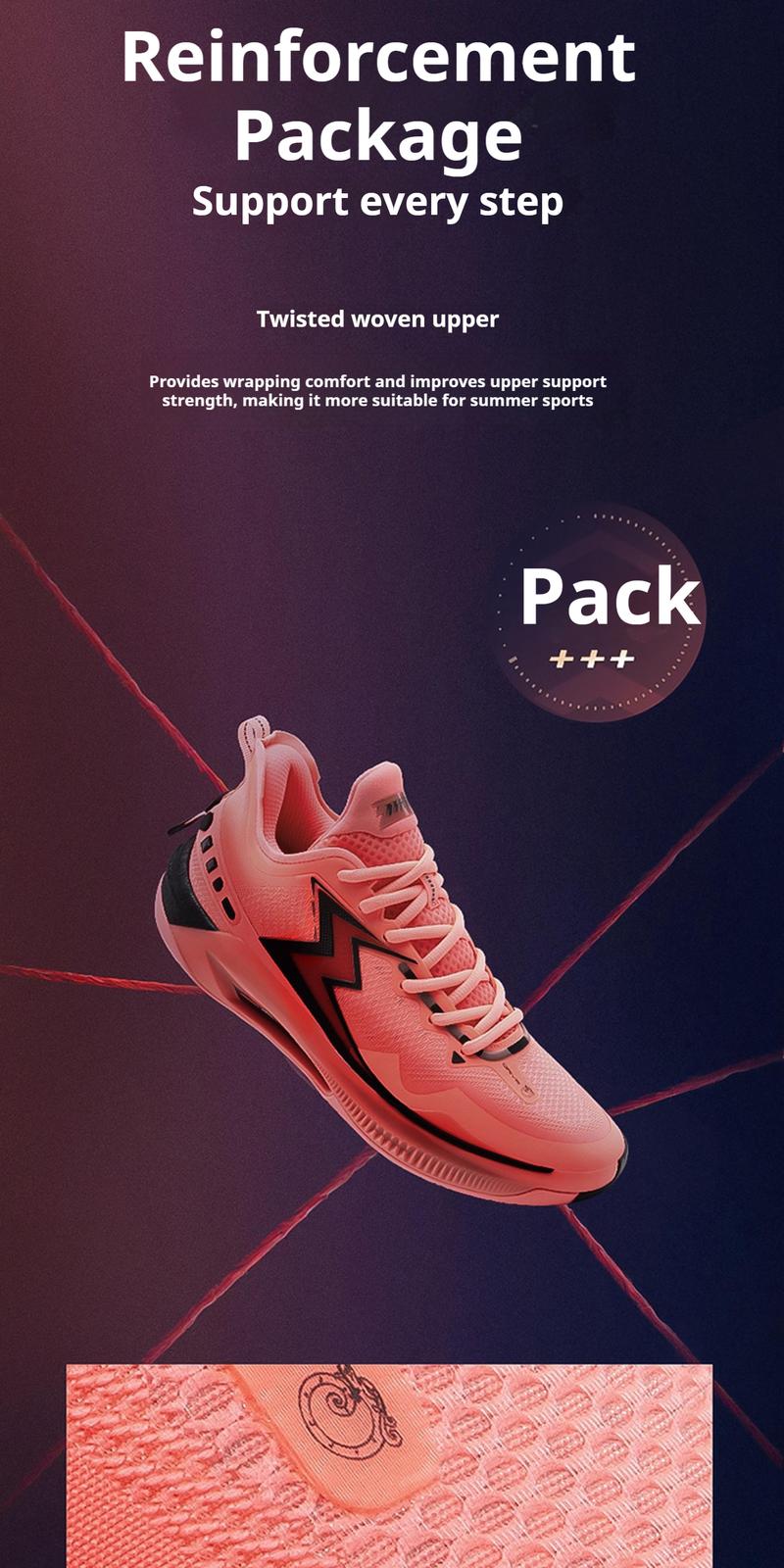 361° Big3 5.0 Quick PRO Basketball Shoes for Men Blue Synthetics Qu!kCQTECH Midsole Qu!kBONE Carbon-Fiber Plate Breathable Outdoor Sneakers