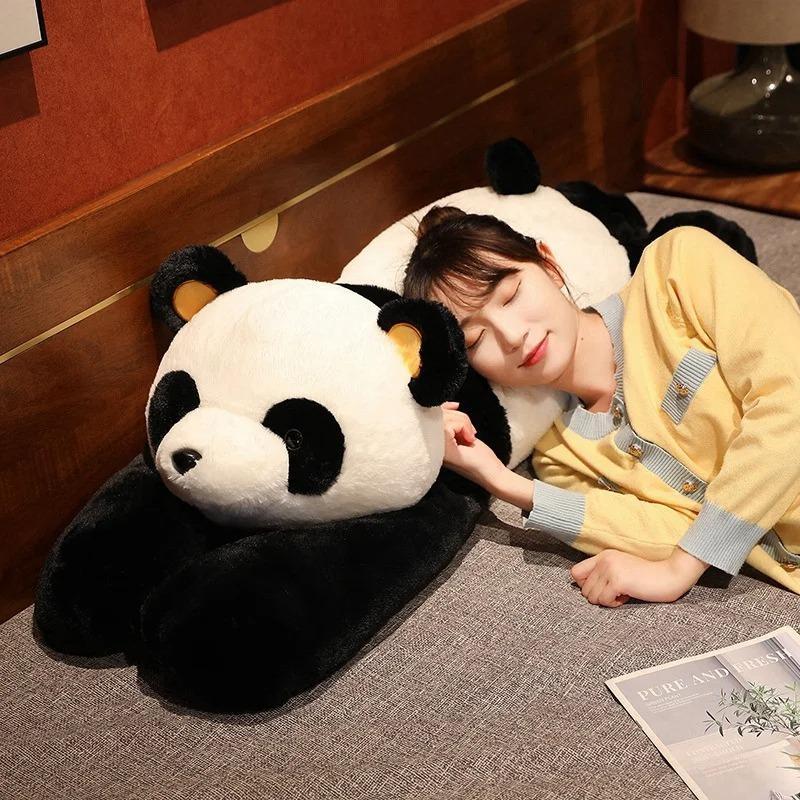 50cm Giant Panda Plush Toys Soft Sleep Pillow Cartoon Animal Bear Stuffed Baby Doll Classic Kids Birthday Christmas Gifts
