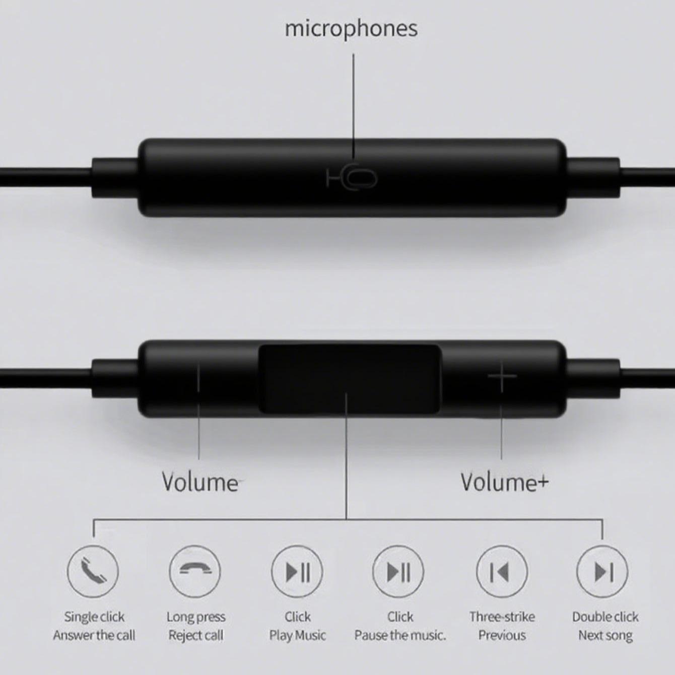 Type-C Wired Headset Earbud Compatible with iPhone 15 16 Series, Built In Microphone Remote Control Noise Reduction Functionality