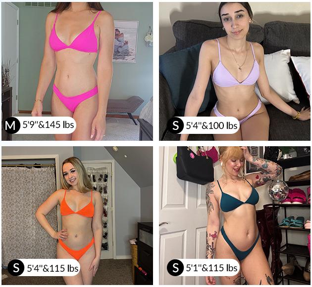 Aqua Eve Women Two Piece Bikini High Cut Swimsuit Triangle Bathing Suit Sexy Bikini Set