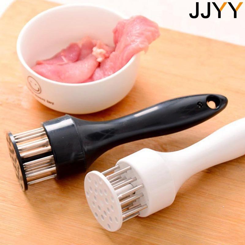 2Counts/Set Stainless Steel Dual-Head Tenderizer Needle, Non-Slip Handle, Efficient Meat Processing Tool, Kitchen Accessories, BBQ Camping Durable Set