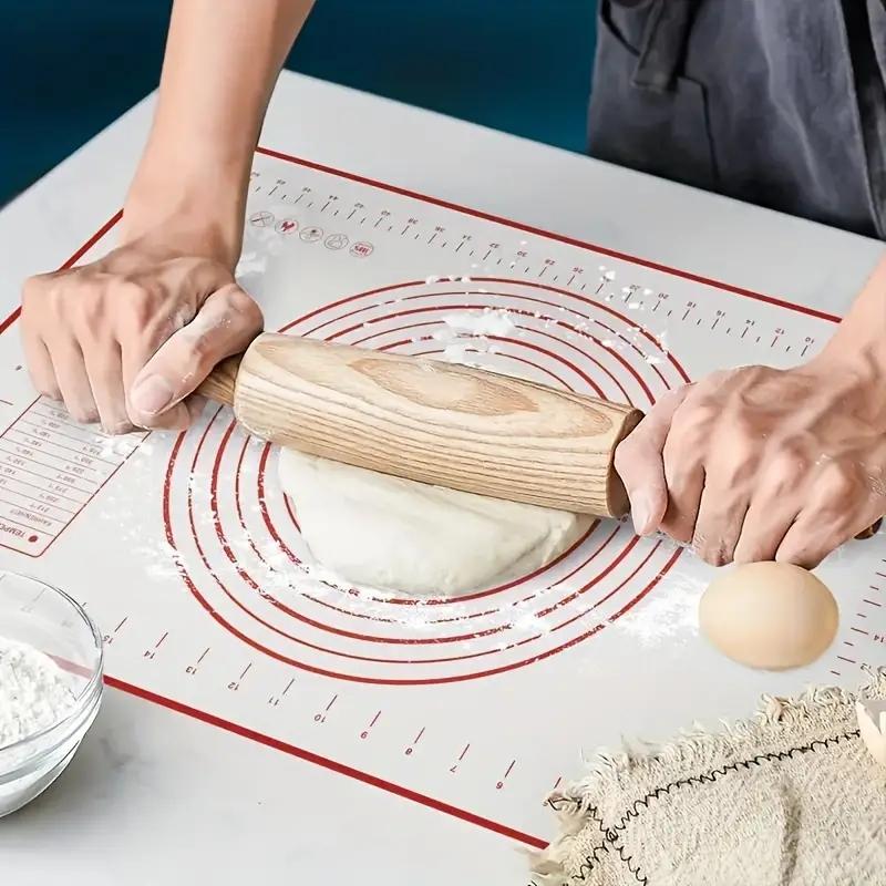 Silicone Dough Mat, Non-slip Non-stick Dough Kneading Mat, Kneading Pad, Multipurpose Baking Mat, Baking Supplies