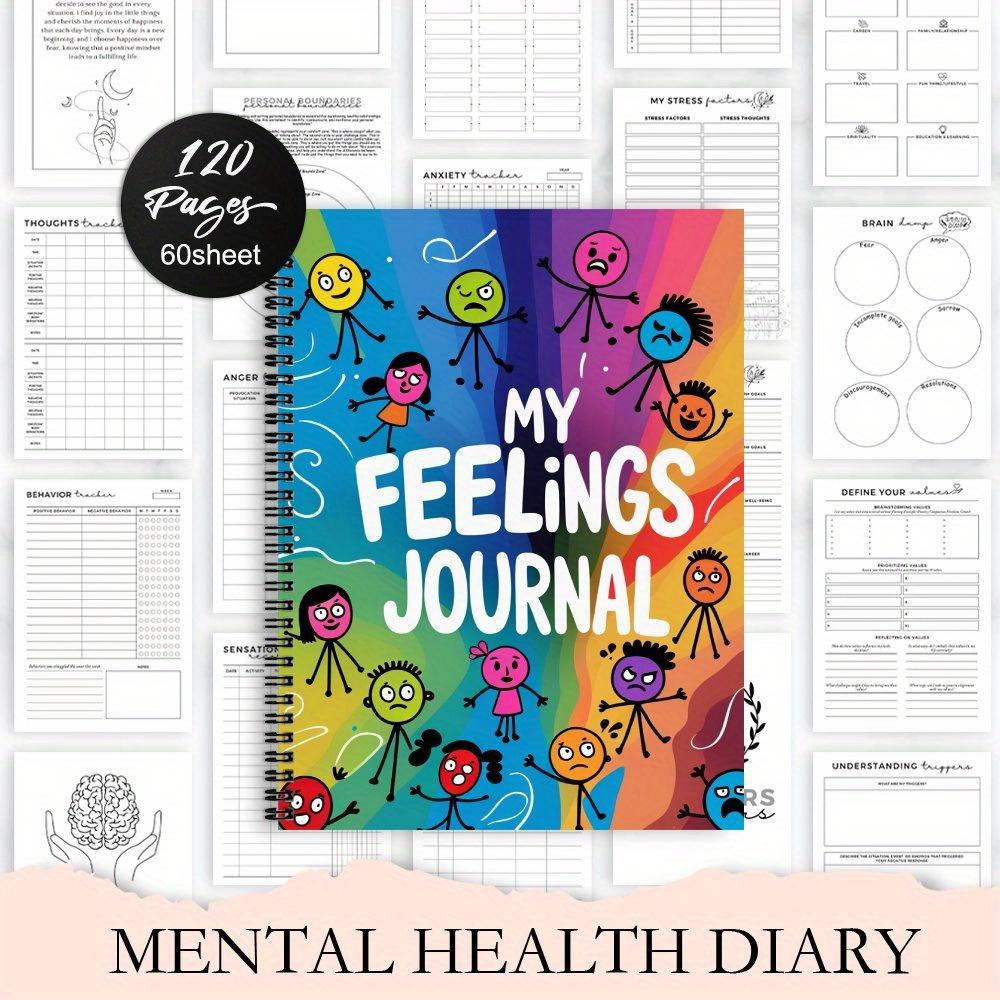 A mental health spiral notebook diary, Self Improvement Journal, suitable for both men and women ...
