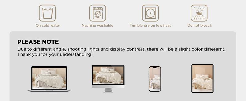 Litanika 3-Piece Comforter Set - Lightweight Fluffy Boho Farmhouse Bedding Queen King Full Sizes Hand-Tufted Geometric Stitching Neutral Two-Tone Design Microfiber Backing Breathable Fill