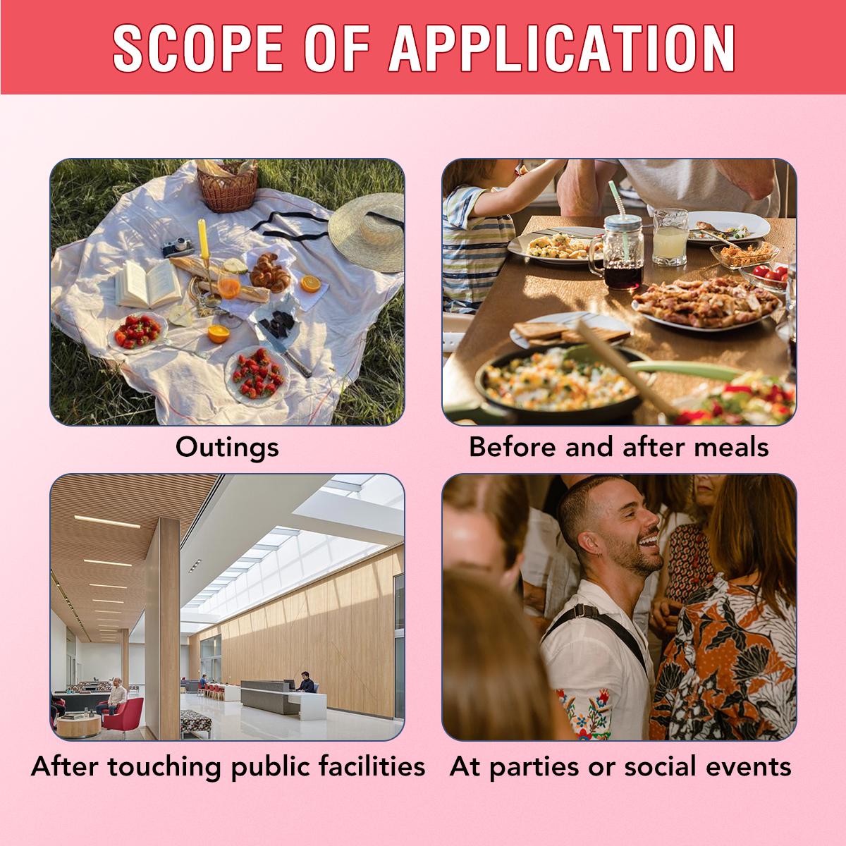 Wish 1.2 fl oz Liquid Hand Sanitizer Spray With Bag, Pocket Hand Sanitizer Bottle, 500-Sprays Each, Portable Hand Sanitizer Spray, 4 Flavors Travel Size Soft Care