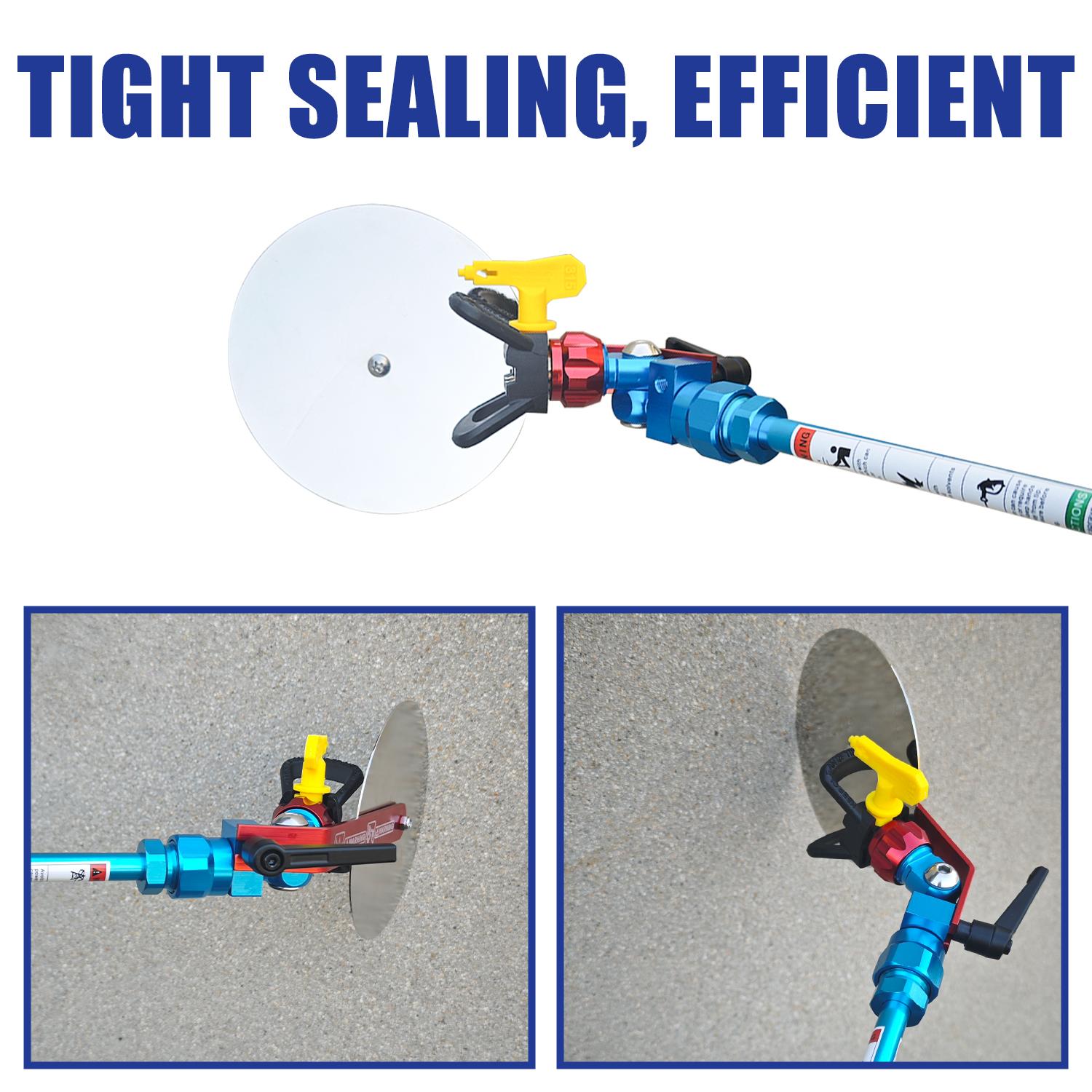 Airless Gun Guide Edge Spray Tools, Paint Accessories Extensions, Airless Sprayer Nozzles 315 Head, 7.87" Extension Rod, Spray Baffles