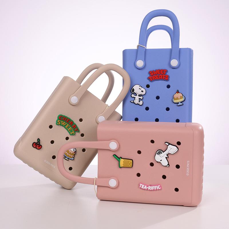 Snoopy Collection Holes Small Handheld Bag - Lightweight for Women, Cartoon Collab, Casual Outings, Easter Basket,Durable Lunch Bag for Girls with Cute Cartoon Collab Design,Hole Bags with a Hole Diameter of 1 cm Snoopy Collection Holes Small Handheld Bag - Lightweight for Women, Cartoon Collab, Casual Outings, Easter Basket,Durable Lunch Bag for Girls with Cute Cartoon Collab Design,Hole Bags with a Hole Diameter of 1 cm