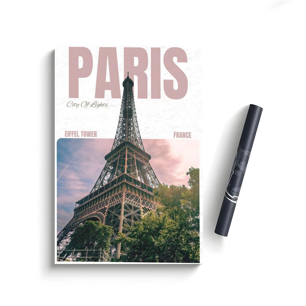 E-Eiffel Tower Poster Bedroom Home Decor Art Poster Perfect Gift for Family and Friends