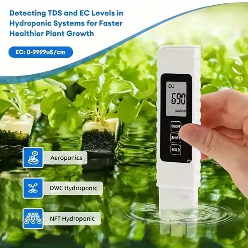 Digital LCD Test Pen Multi-Function Water Quality Tester, 3-In-1 Multifunctional Testing Instrument, Portable Liquid Analysis Tool