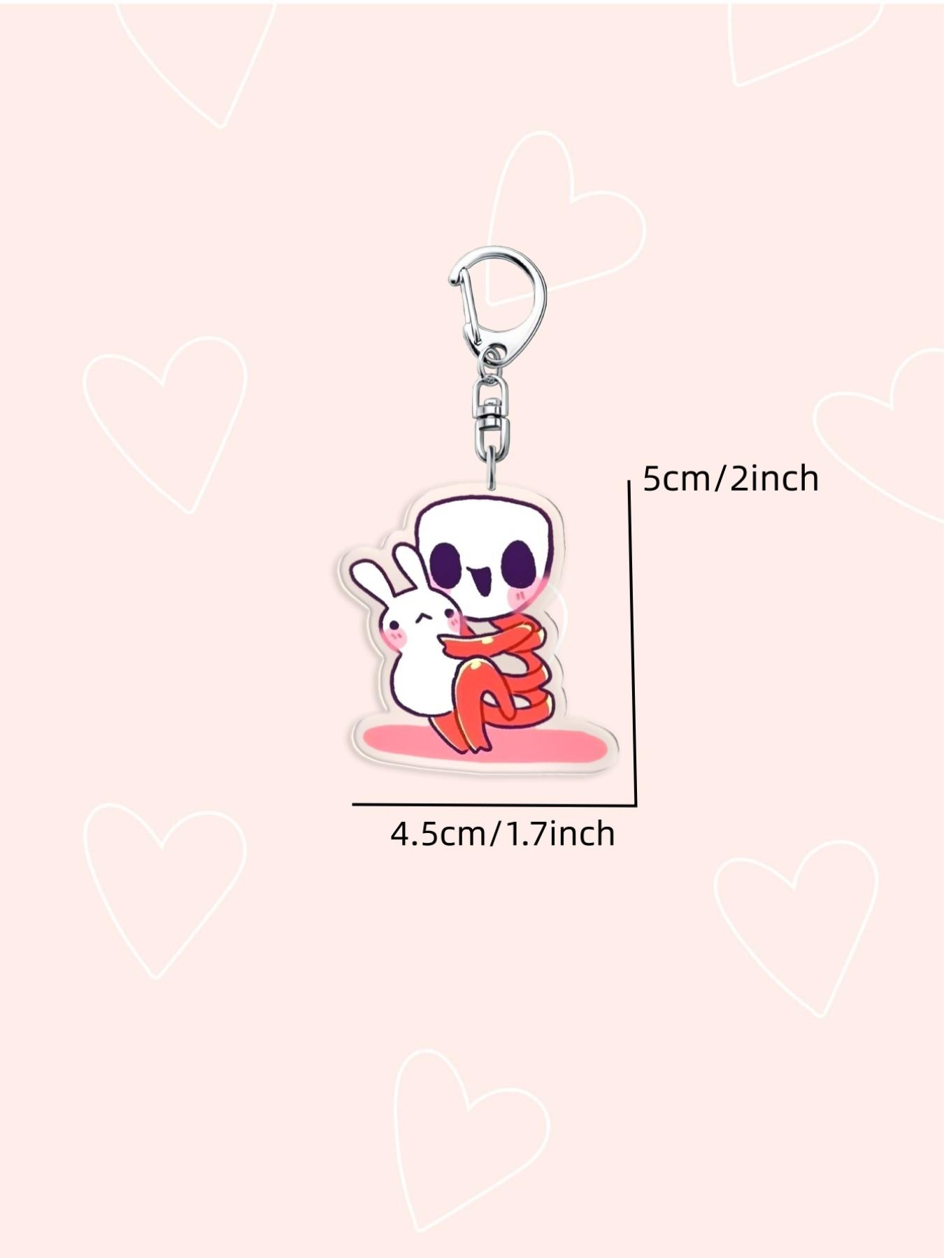 Cute The Amazing Digital Circus Acrylic Keychains For Accessories Bag Pendant Key Chain Ring Jewelry Fans Friends Gifts Car Accessories Bag Charm Backpack For School Letter Goth Y2k