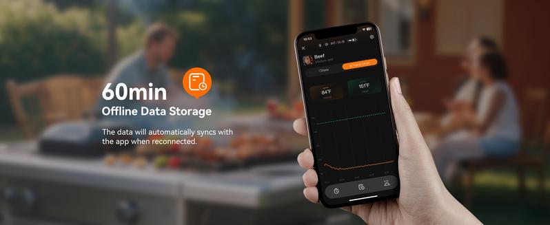 INKBIRD wireless thermometer, Bluetooth meat thermometer, waterproof, suitable for grilling, cooking, kitchen utensils TikTokShopBlackFriday