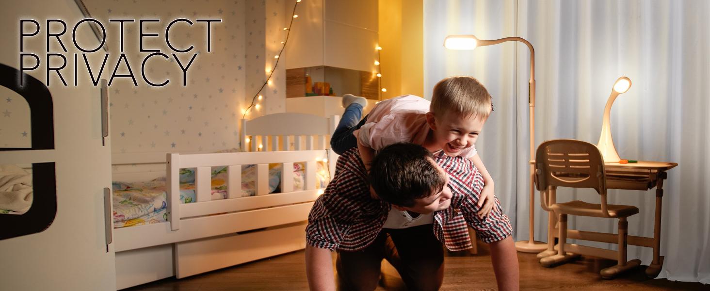 Deconovo Lightweight Total Blackout Curtains(2 Panels) with Grommets Top - Designed With a Light Weight Fabric, Ideal for the Bedroom, Living Room, Kitchen, Patio, Balcony, Hotels and Restaurant