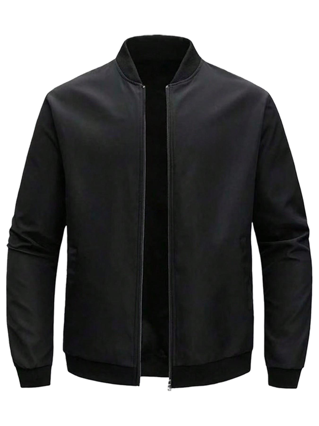 Men's Autumn Winter Casual Sports Jacket, Outdoor Simple Daily Jacket Coat, Comfortable and Stylish Outerwear for Men