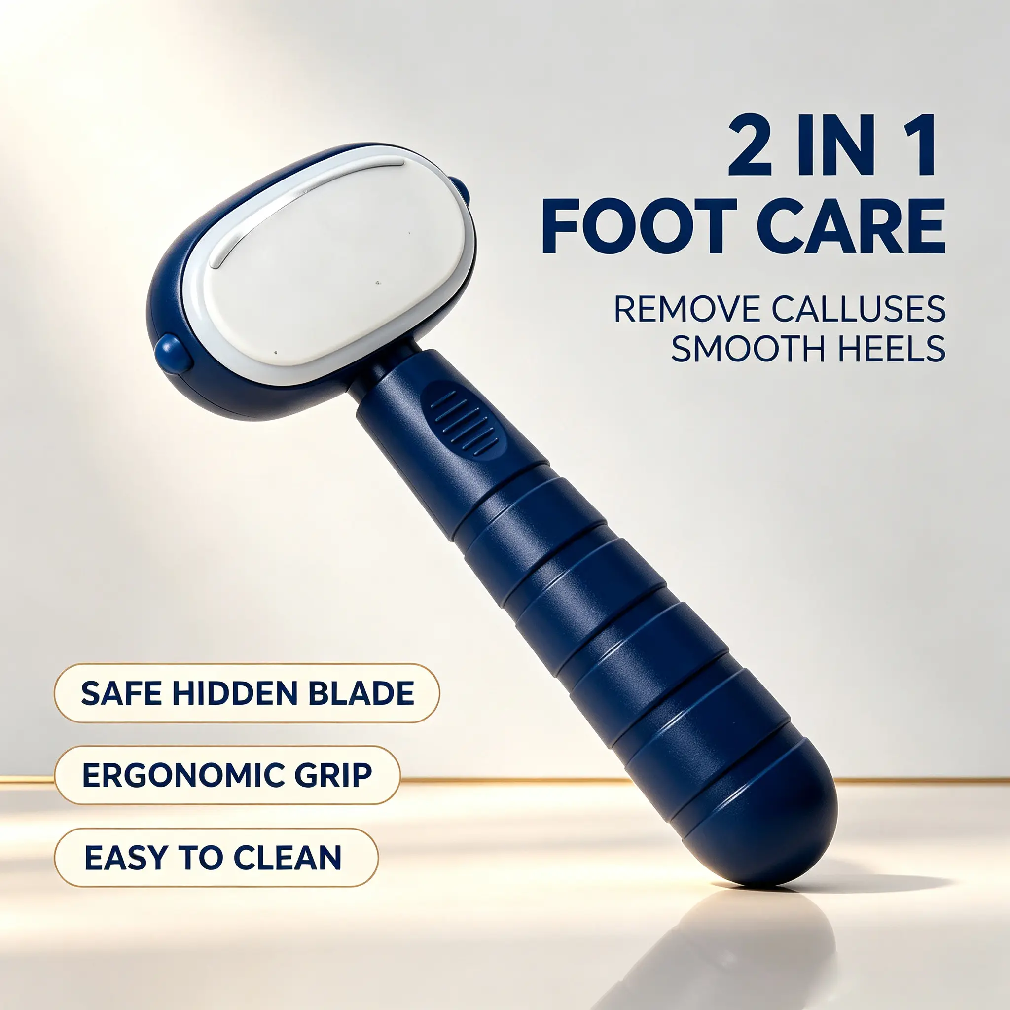 Double-Sided Foot File Exfoliator, Reusable Gentle Foot Scraper, Dead Skin Remover, Callus Remover Tool, Portable Nail Tool, Home Foot Care Kit