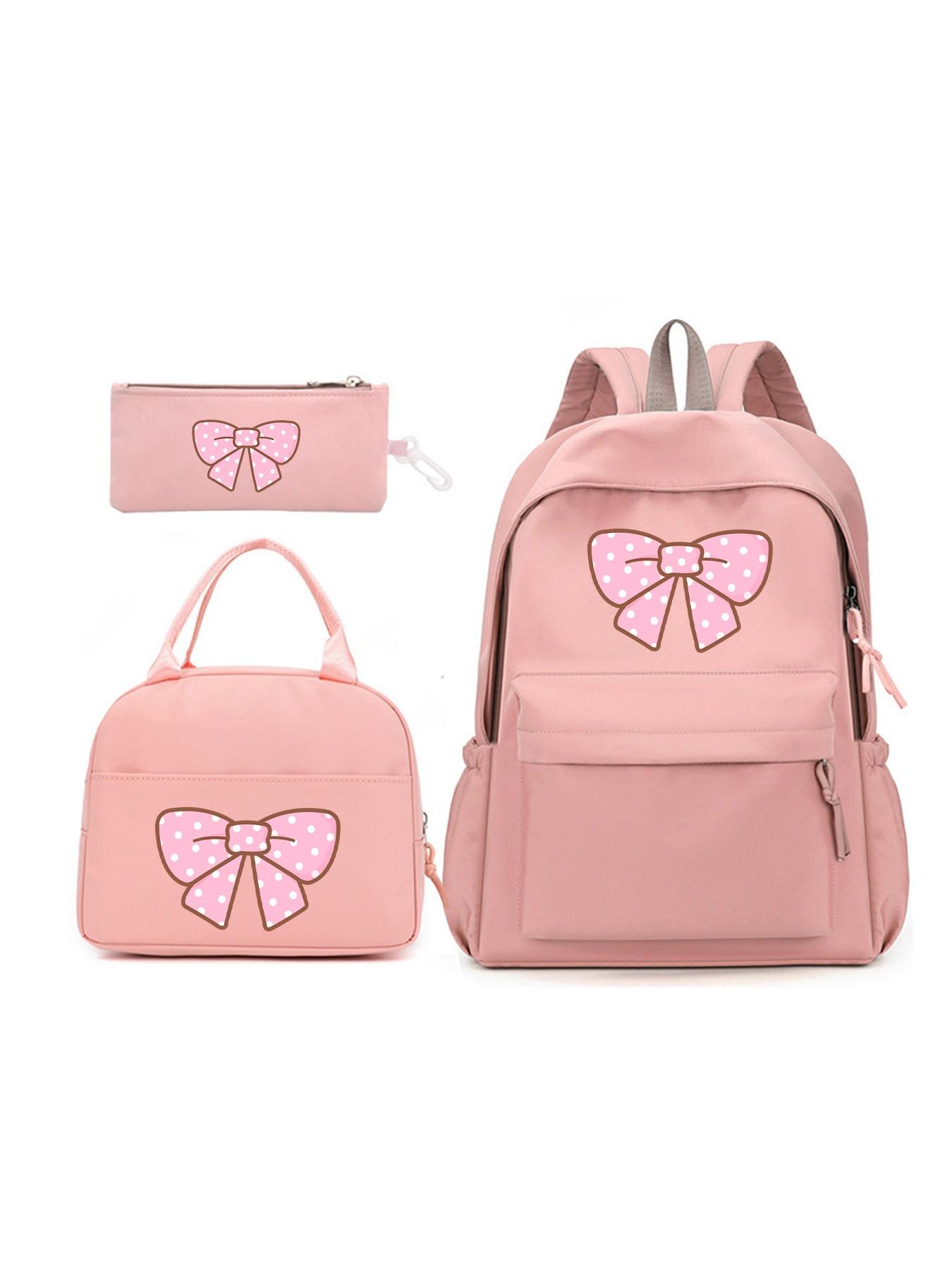1PC Stylish Simple Butterfly Backpack for Girls, Large Capacity Junior & Senior High School Bag