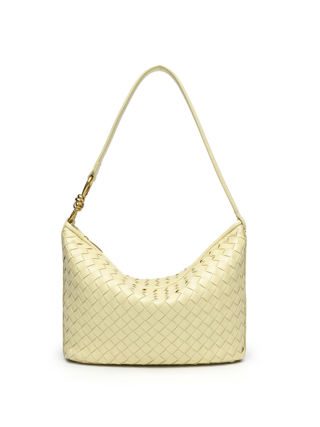 Handmade Woven Bag for Women, Single Shoulder Crossbody Bag, Vintage Resort Style, Soft Leather Texture, Versatile and Stylish