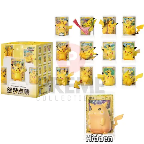 Pokémon Dream Drawing 30th Anniversary Sealed Pikachu Action Figure Blind Box - 13 Art Variants, 1 Secret Rare Hidden Figure (2026 Release)