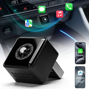 2026 Upgraded 2 in 1 Wireless CarPlay Adapter, for Both Apple and Android, Instant Connection,Converts Wired to Wireless