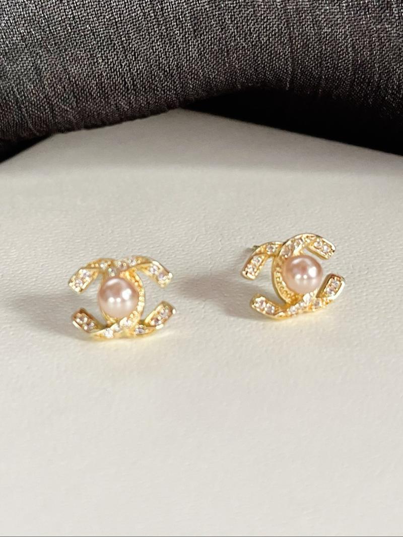 Elegant Zircon Cross Pearl Earrings Set, Fashion Earring, Trendy C-Shaped Ear Clips for Women, Perfect for Daily Wear & Date Nights