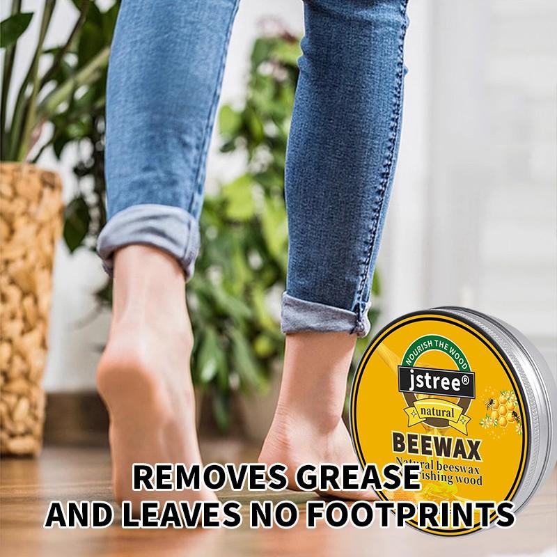 Jstree Real Wood Floor Care Wax, 100g Polishing & Protection, Enhances Shine, Ideal for Wooden Boards Maintenance