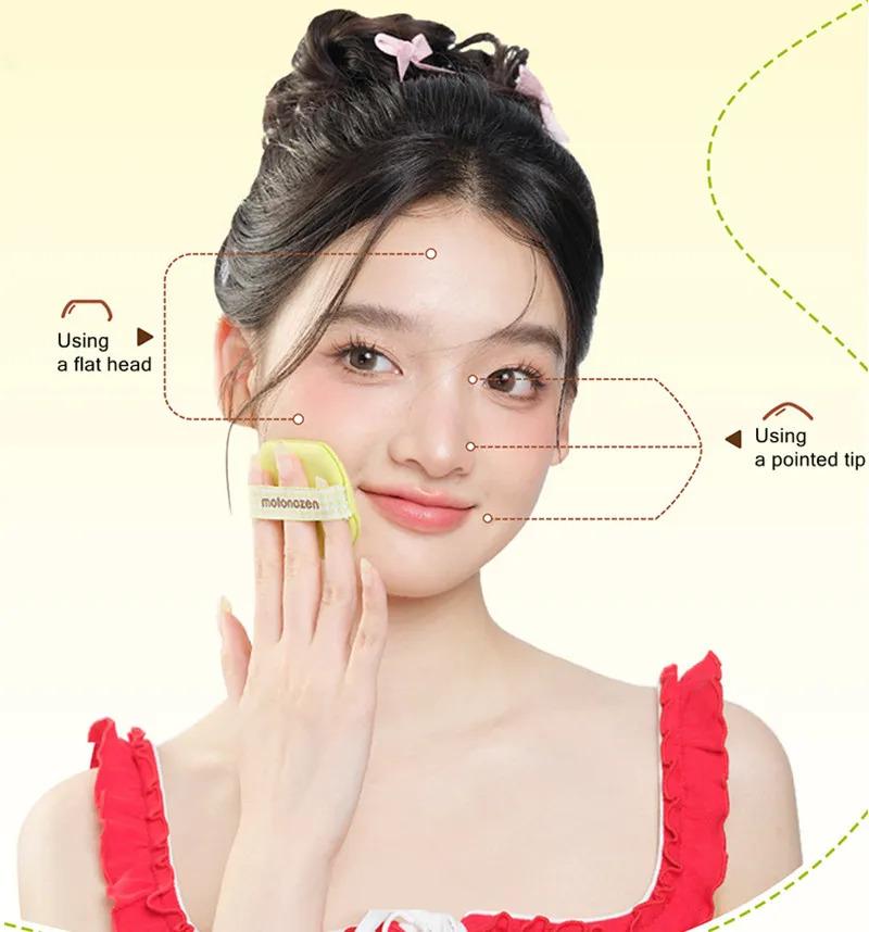 MOTONEOZEN 4pcs Makeup Blender Puffs Soft Smooth Powder Liquid Foundation Concealer Cosmetic Sponge Applicator Tool Dry Wet Use