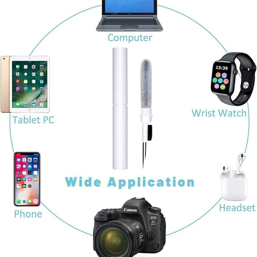 Bluetooth-compatible Earphones Cleaning Pen Set, Multifunctional Dust Removal Cleaner, Keyboard Brush Kit for Computer Accessories Maintenance, Laptop Cleaner