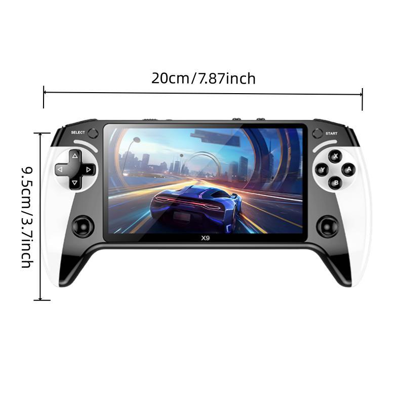 X9 Handheld Game Console, Wireless Portable Console, Digital Console, 5.5 Inch HD Screen, Retro Gaming, Home Relaxation, Friend Gathering, Christmas Gift, Valentine's Day Present X9 Handheld Game Console, Wireless Portable Console, Digital Console, 5.5 Inch HD Screen, Retro Gaming, Home Relaxation, Friend Gathering, Christmas Gift, Valentine's Day Present
