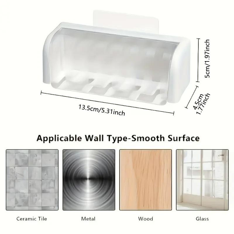 ⚠️ [Check Description] Wall Mount Toothbrush Holder | Bathroom Rack - (TOOTHBRUSHES NOT INCLUDED)