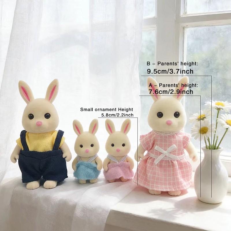 Animal Family Sculptures, Movable Arms and Legs, Home Decor Items, Tabletop Decoration Pieces, Casual Style, Not Plated