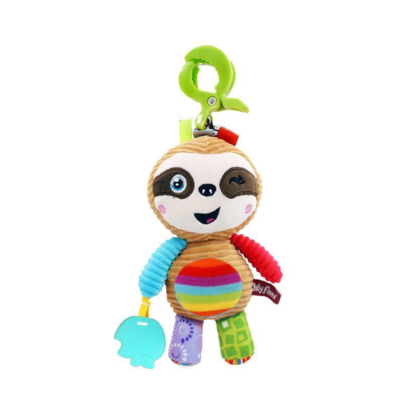 Baby Rattle Toys Animal Hand Bells Mechanical Octave piano Baby Music Rattle for Kid Bed and Stroller Elephant lion cow cat