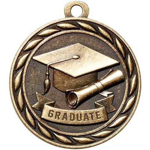 Pack of 10 (or ) 2 Inch  Graduate Graduation Award  Variations with or Without Engraving Personalization Engraved Custom Text Names