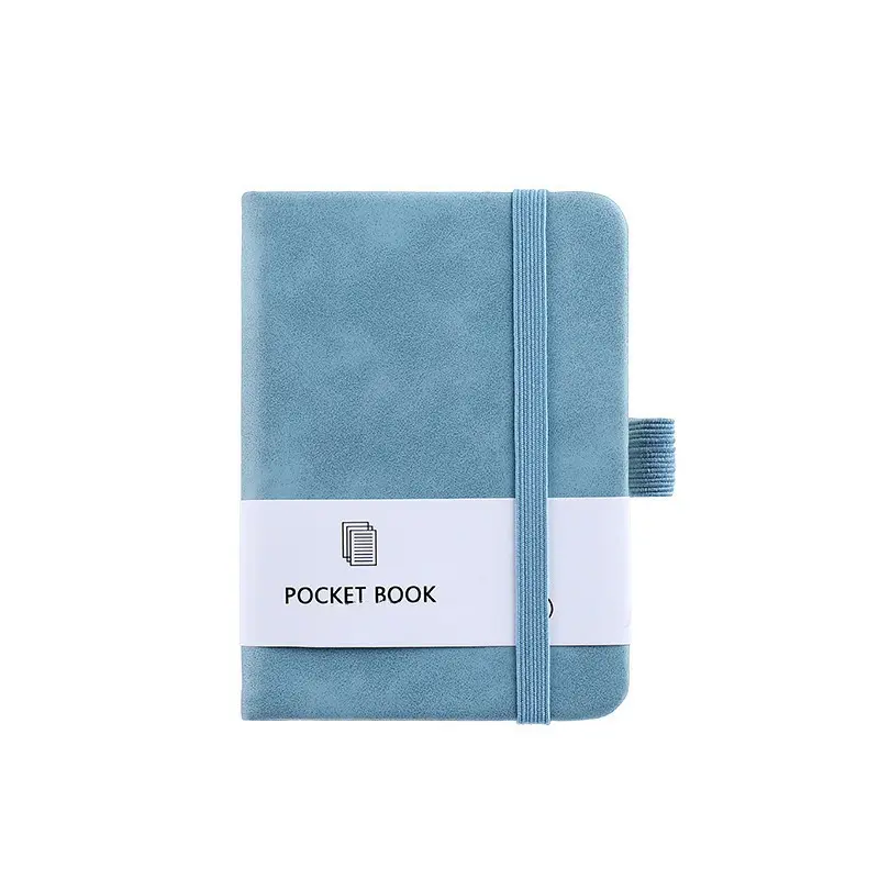 A7 Pocket Notebook, 1 Count Mini Notebook with Pen Holder, Portable Diary Notebook, writing notebook, Stationery Supplies for Home School Office