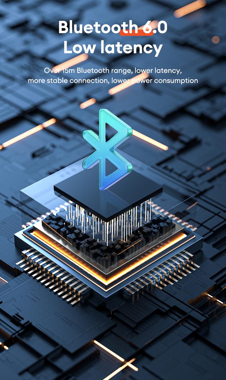 HYUNDAI D78 Earhook Bluetooth Earphone, with a new lightweight and micro in ear titanium alloy ear hook design, paired with a transparent and stylish headphone compartment, is very suitable for fashionable young people, work, leisure, sports use, etc