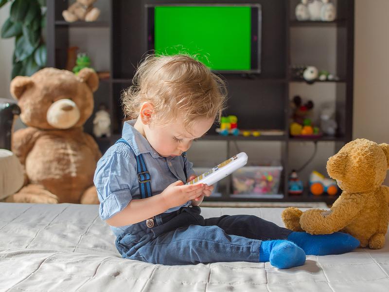 Orzbow Baby Remote Control Toy for 6 Months+ with Music, TV Remote Toy with Realistic Light and Sound - English, French and Spanish for Infant Play Remote Musical Toys, BPA Free, Black