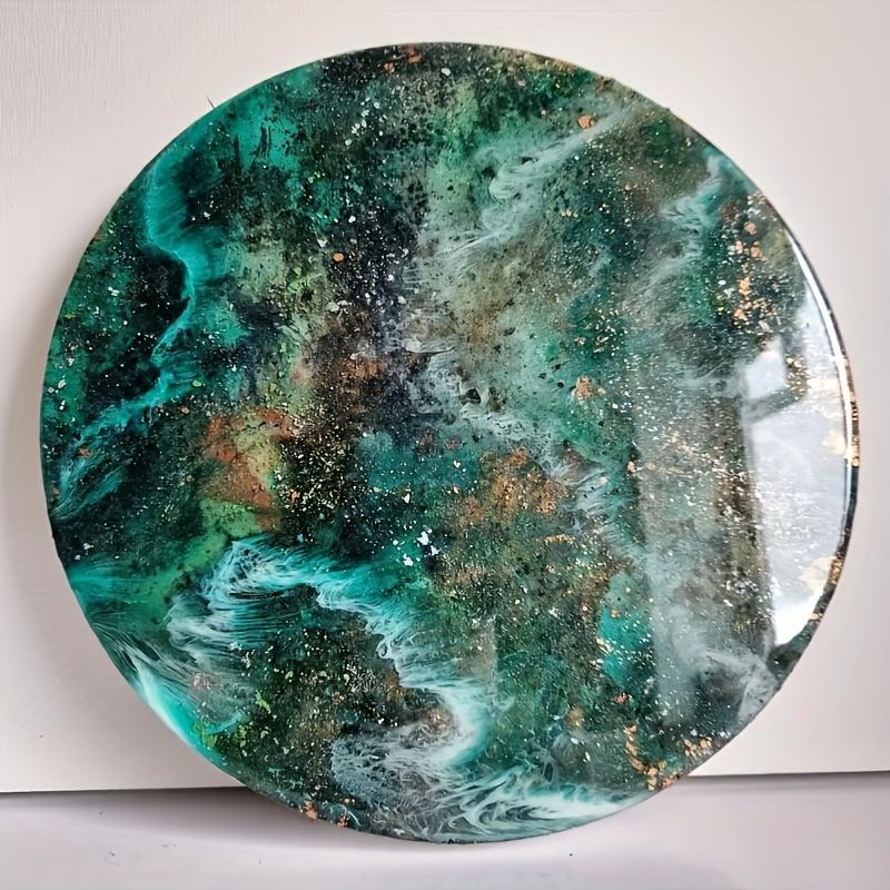 1 Piece 14in Large Silicone Mold, Super Big River Table Resin Mould, Round Table Tray Board Epoxy Resin Silicone Mould, DIY Craft Mould