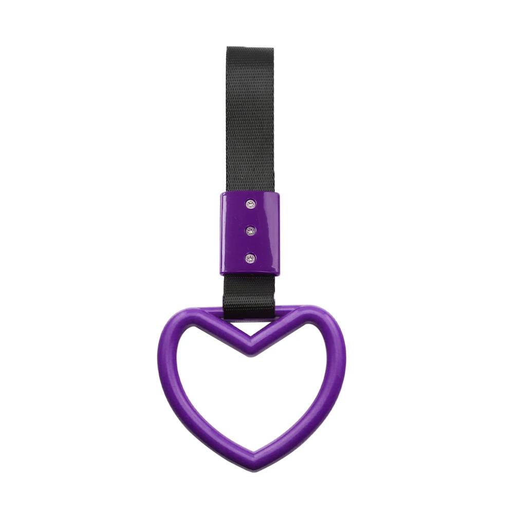 JDM Racing New Handle Hand Strap Heart Ring Styling Drift Charm Strap Drift Auto Accessories Car Strap Front and Rear Bumper Dec Automotive Decoration Automotive Decorative Accessories Aesthetic Car Accessory