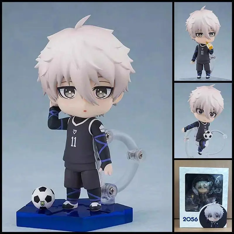 Q Version Clay Man Blue Lock Football Boy 2056 Nagi Seishiro Action Figures Articulated Face Swap Doll Desk Ornament Model Gift Popular toys 2026 Hot selling toys