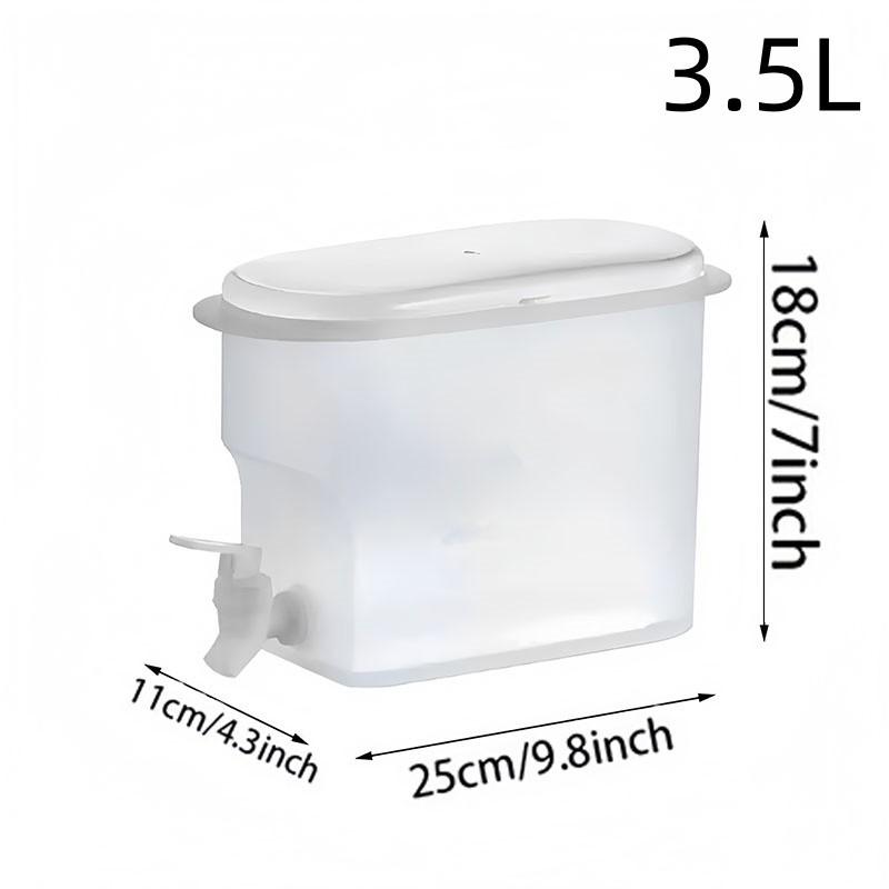 3.5L Fridge Water Dispenser with Faucet | Cold Water Bucket for Iced Tea, Fruit Drinks & More | Perfect for Summer Hydration, Parties & Daily Sips