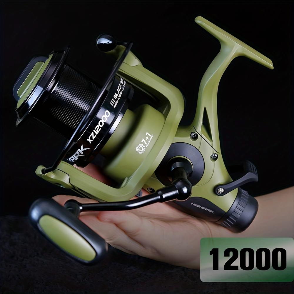 Bakawa Fishing Reel, Stainless Steel Series, 4.7:1 Gear Ratio, Carp Fishing Reel, Model 6000-12000, Durable Design for Anglers