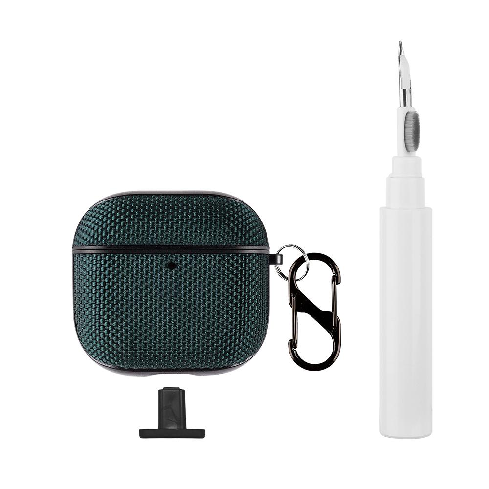 Protective Case + Cleaning Pen Set, Headphone Accessories, Scratch-Resistant Shockproof Design for AirPods 4th Gen, Comfortable Nylon Texture, Bottom Charging Port