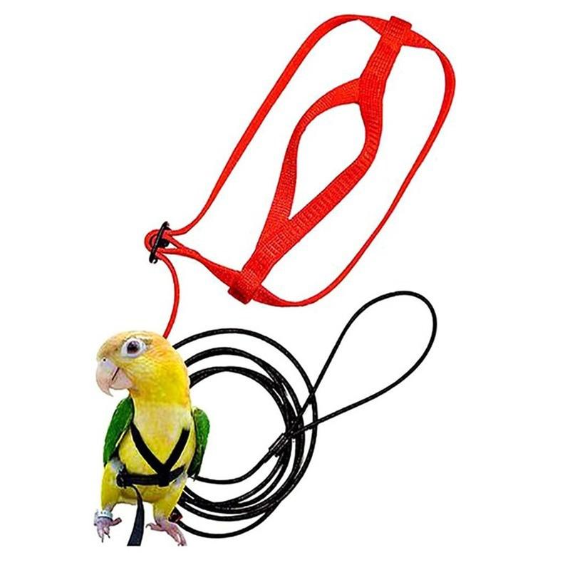 Pet Bird Release Rope, Phoenix Leash, Parrot Outdoor Training Harness, Bird Walking Backpack, Tiger Skin Kingfisher Peony Bird Small Animal Halter