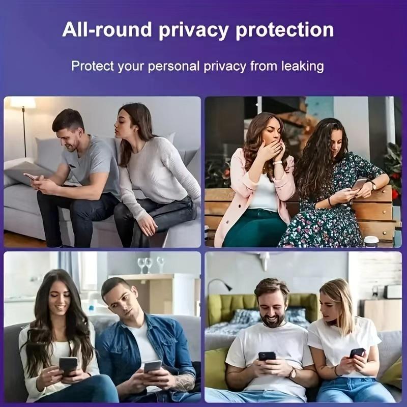 5pcs Privacy Screen Protector for iPhone 17 Pro Max/17 Air/16e/16/15/14/13/12/11 Pro/Pro Max/Plus/Mini/X/XS/Xs Max/7/8/se,Full Coverage Anti-Spy Glossy Shield,Smooth Surface,HD Clarity,9H Hardness,Easy Installation,Bubble-Free